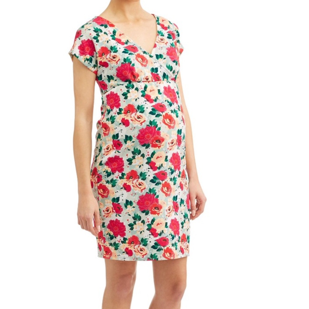 Floral maternity dress